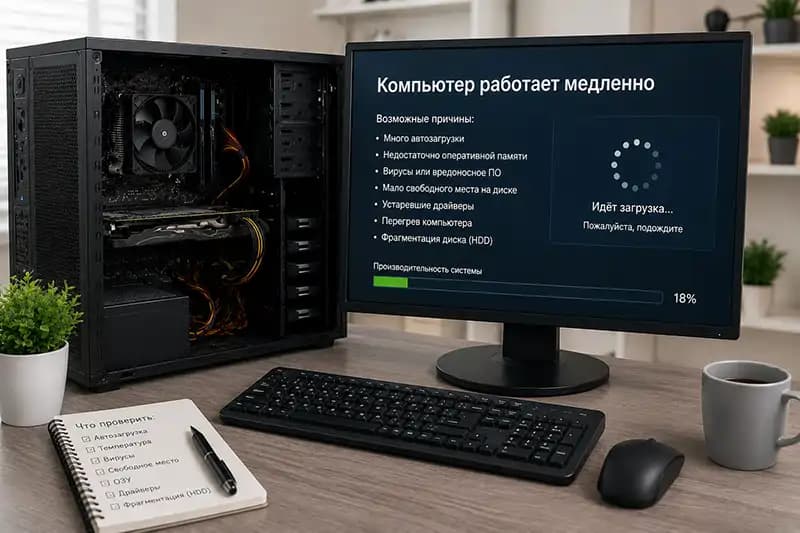 Компьютер сильно тормозит