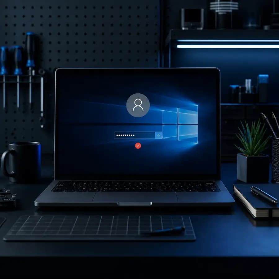 Не удаётся войти в Windows — экран входа в учётную запись на компьютере