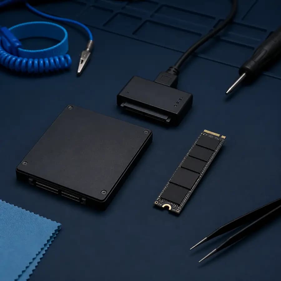 Восстановление данных с SSD — накопители SATA и NVMe перед диагностикой