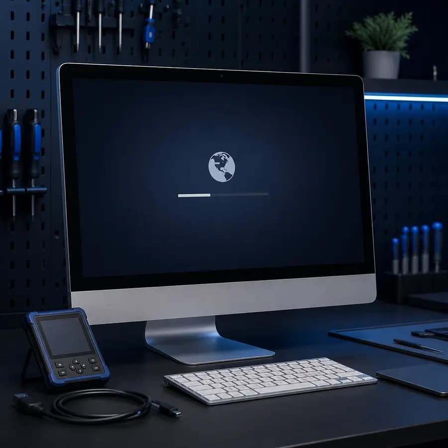 Проблемы iMac — моноблок с экраном восстановления системы