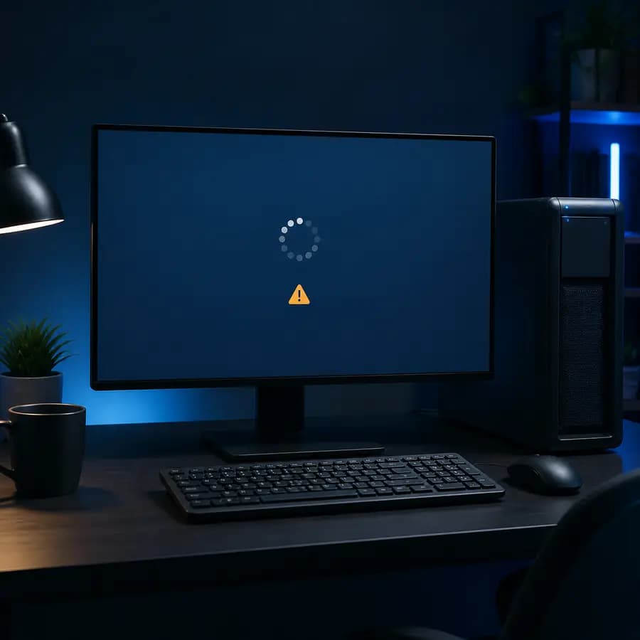 Проблемы Windows — компьютер с экраном восстановления системы
