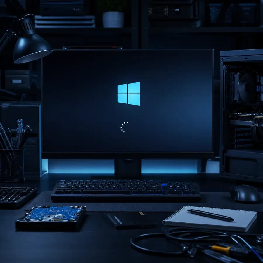 Windows долго загружается — медленный запуск системы на рабочем компьютере